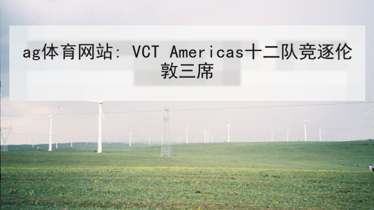 ag体育网站: VCT Americas十二队竞逐伦敦三席